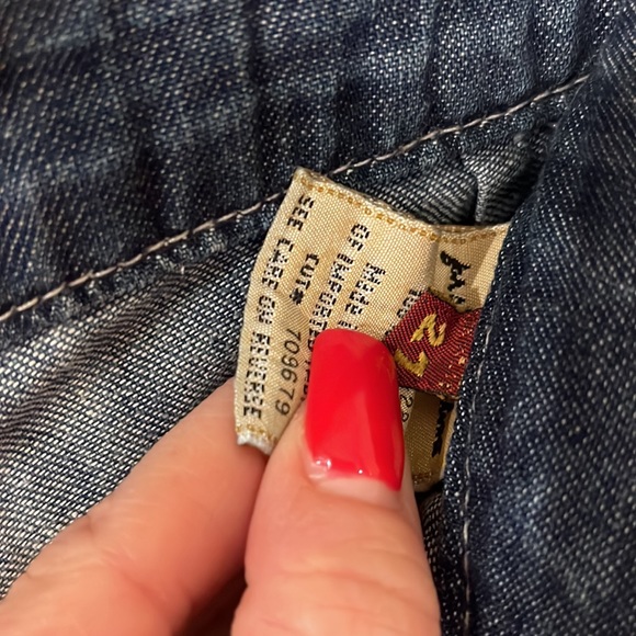 7 for All Mankind low rise wide leg jeans - Picture 4 of 7